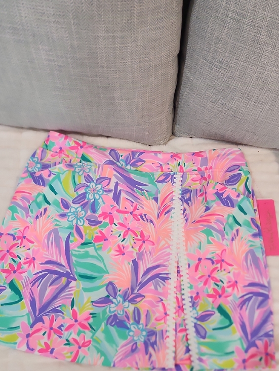 Lilly Pulitzer Dresses & Skirts - Lilly Pulitzer Pink, Purple & Aqua Floral Mini Skirt